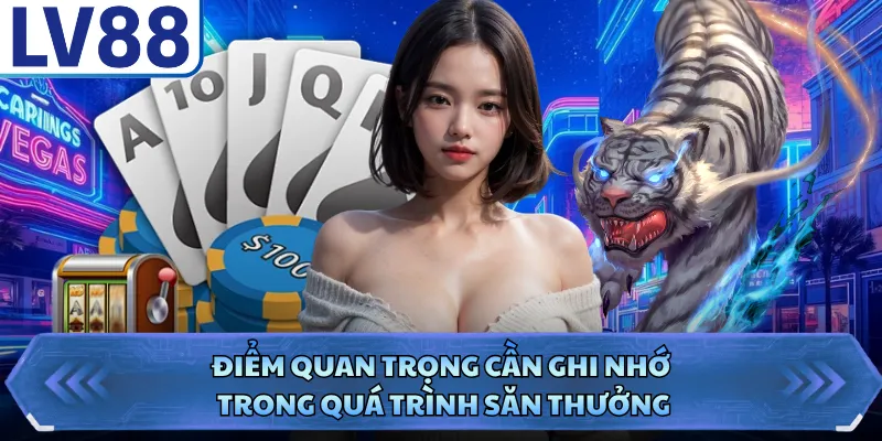 Điểm quan trọng cần ghi nhớ trong quá trình săn thưởng