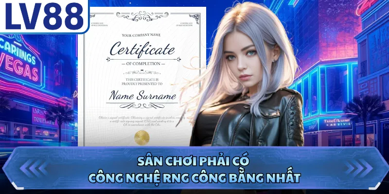 Sân chơi phải có công nghệ RNG công bằng nhất